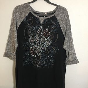 Ragland top 3/4 sleeve